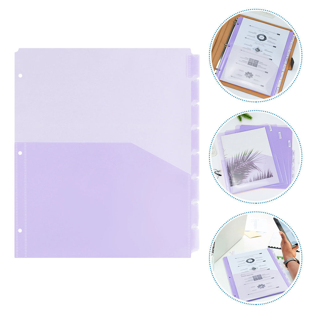 Tab Divider A4 - 2 Sets A4 PP Kunststoff-Trennblätter für