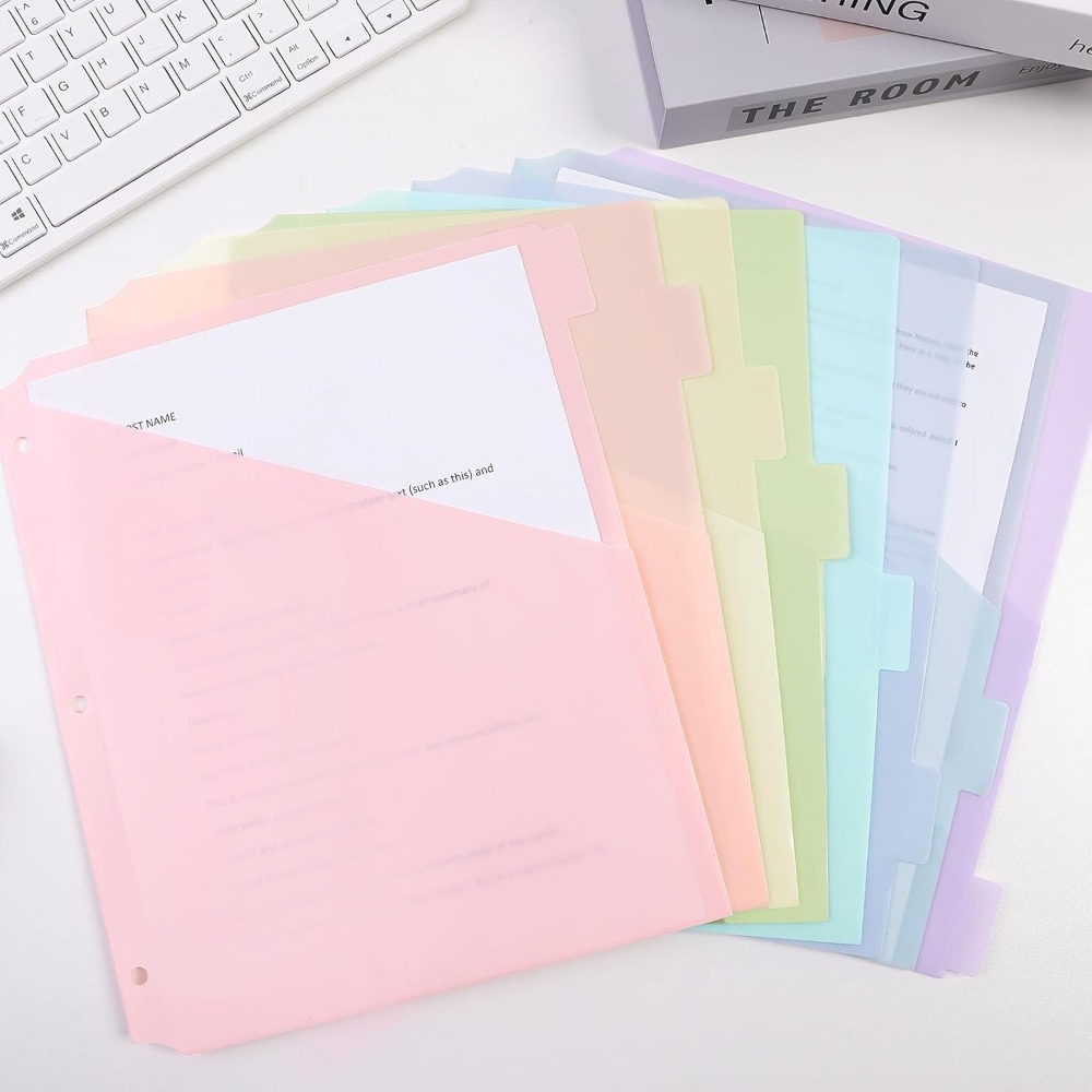8 Stück A4 Pastell-Ordner-Tren – Tab Divider A4 Bewertung und Preis