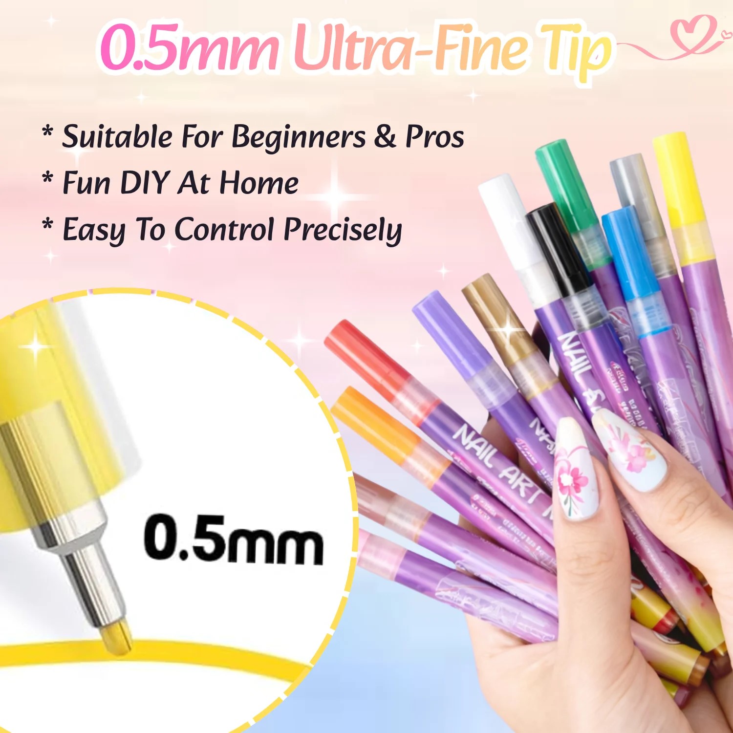 12 Farben 3D Nail Art Stift-Se – Correction Pen Fine Bewertung und Preis