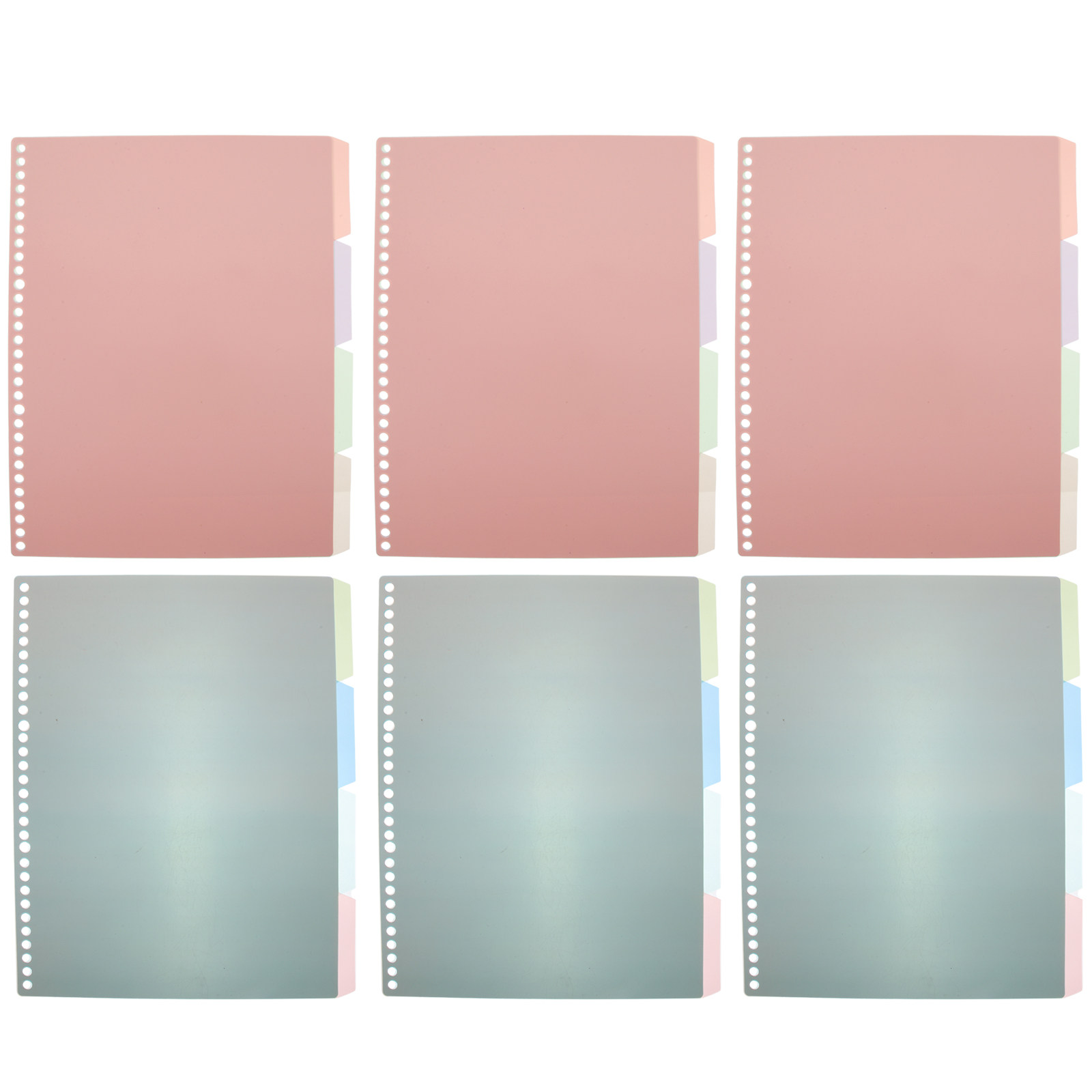 6 Sets farbenfroher PP-Registe – Tab Divider A4 Bewertung und Preis