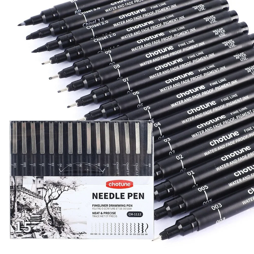 Schwarze Mikrostifte, 15 Größe – Correction Pen Fine Bewertung und Preis