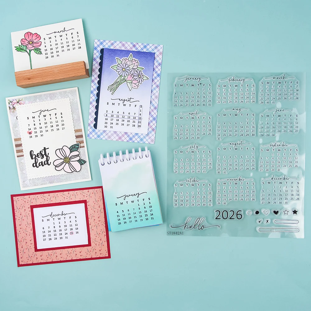 Kalender, Datum, 2026, transpa – Rubber Date Stamp Bewertung und Preis